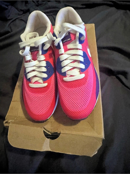 Nike Shoes - Nike Wmns Air Max 90 Hyperfuse PRM 'Pink Flash' Sneakers Pink & Purple